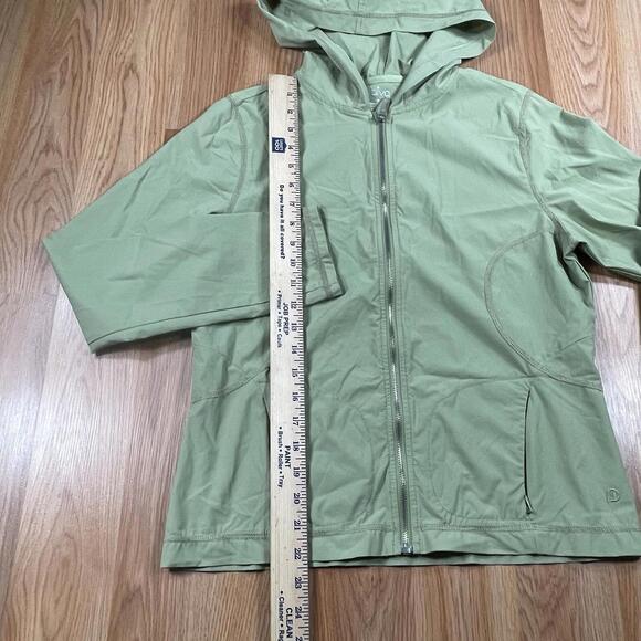 Paiva Windbreaker Full Zip Hooded Long Sleeve Women’s Size S Small Green - Picture 3 of 10